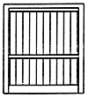 Warehouse Doors -- .9 x 1.05"  2.3 x 2.7cm pkg(2)