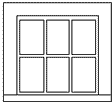 Windows -- Single Sash 6-Light 30 x 28" pkg(6)