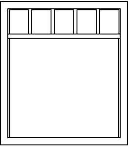 Commerical Windows -- 5-Light 63 x 75" pkg(4)