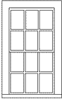 Double-Hung Windows -- 6-Over-6, Scale 30 x 56"  76.2 x 142cm pkg(9)
