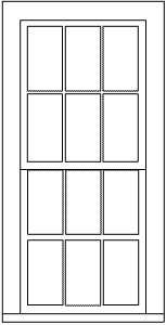 Double-Hung Windows -- 6-Over-6, 38 x 86" pkg(4)