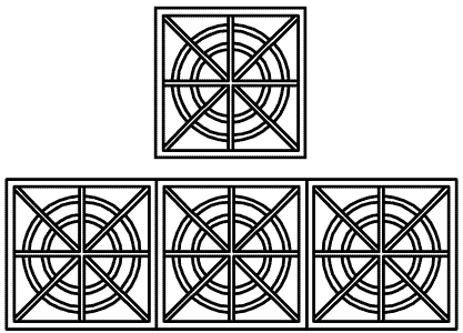 Decorative Iron Work Railing - 4 Sets