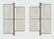 Detail Part -- Iron Bar Railing Set (Small 1.315 x .450, Large 1/620 x .450)