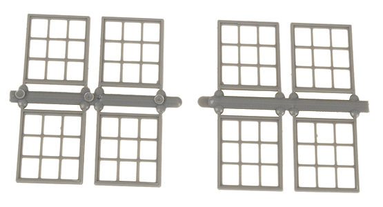 Masonary Windows -- Scale 38 x 55"  96.5 x 140cm pkg(8)
