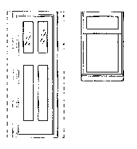 Caboose Window & Door Set -- Colorado & Southern