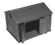 Standard Section Tool House -- Kit - 2-1/4 x 1-3/4"  5.7 x 4.5cm