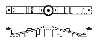 Bolsters -- Rio Grande Caboose/Reefer