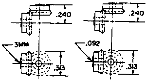 Bevel Gears 1:1 -- In-Line, 15 Teeth, 3mm Bore, 48 DP, Delrin pkg(2)