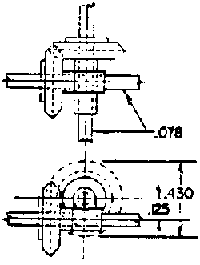 1:1 Skew Bevel Gears -- 1/8" Offset, .078" Bore