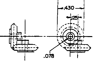1:1 Skew Bevel Gears -- .078" Bore, .125" Offset