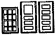 Four Doors & Twelve Windows -- Windows: Scale 36 x 56"  91.4 x 142cm; Door: Scale 36"  91.4cm