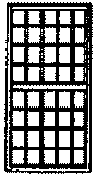 Windows -- Double-Hung, 40-Pane - Scale 8 x 16'  2.4 x 4.9m pkg(8)
