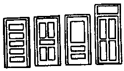 Doors -- Assorted - 36"  91.4cm Wide pkg(6)