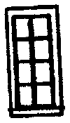 Windows -- 8-Pane - Scale 27 x 64"  68.6 x 163cm pkg(12)