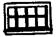 Double-Hung Windows -- Eight-Pane, Scale 52 x 33"  132 x 83.8cm pkg(12)