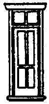 Doors -- Victorian Depot w/Transom, 32" Wide 8pk