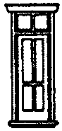 Doors -- Victorian Depot w/Transom, 32" Wide 8pk