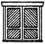 Doors -- Victorian Baggage, 80" Wide pkg(4)
