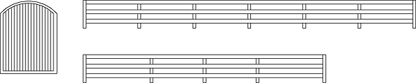 Railing & Gate Set of 2
