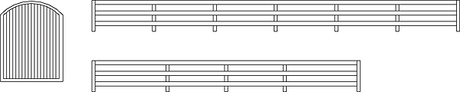 Railing & Gate Set of 2