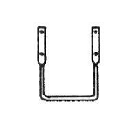 Freight Car Stirrup Steps -- Black
