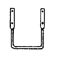 Freight Car Stirrup Steps -- Brown