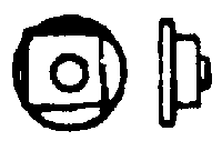 Nut-Bolt-Washer -- 1-1/2" Nut, 3/4" Bolt, 2" Steel Washer