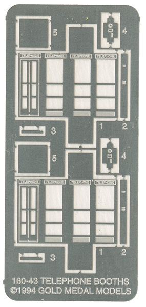 Telephone Booth -- Kit pkg(2)