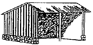 Martin's Pole Barn -- 2-3/4 x 2"  6.9 x 5.1cm