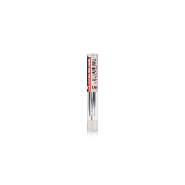 Interchangeable Aluminum-Shank Fine Brush Tips -- 3/0 pkg(3)