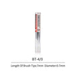 Interchangeable Aluminum-Shank Fine Brush Tips -- 4/0 pkg(3)