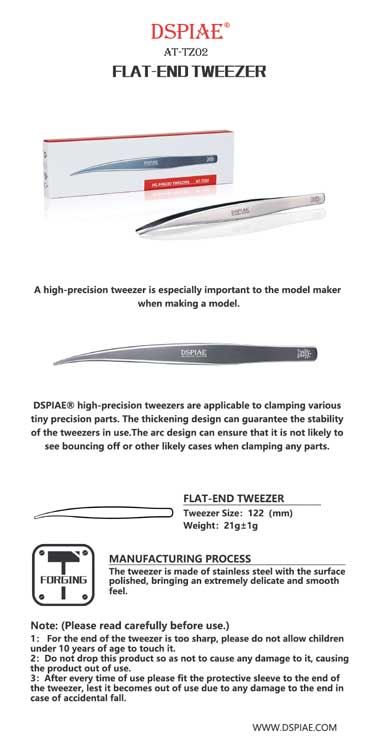 Precision Flat Tipped Tweezer-3