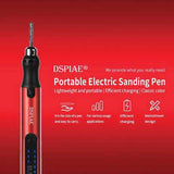 Portable Electric Sanding Pen -- Includes Pen, 3mm Diameter Dome Double Groove Head, USB-C Cord, Wrench-3