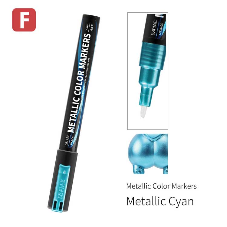 Super Metallic Color Paint Marker -- Metallic Cyan