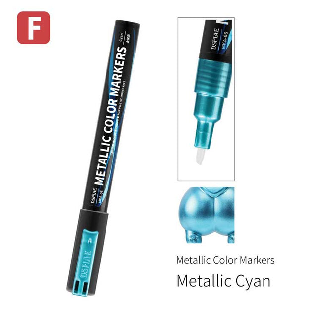 Super Metallic Color Paint Marker -- Metallic Cyan