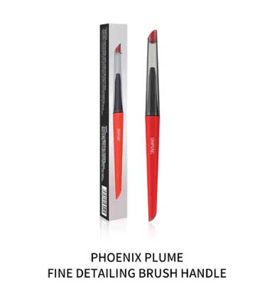 Phoenix Plume Interchangeable Fine Detailing Brush Handle Only -- Use with Brush Tips