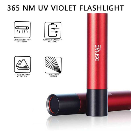Ultraviolet Light Torch -- 365nm Wavelength UV Light-2