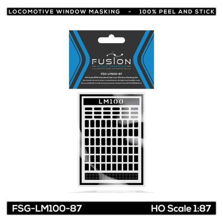 EMD Standard Cab Locomotive Window Masking Set