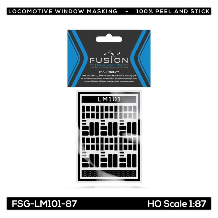 EMD SD70ACe & SD70M-2 Locomotive Window Masking Set