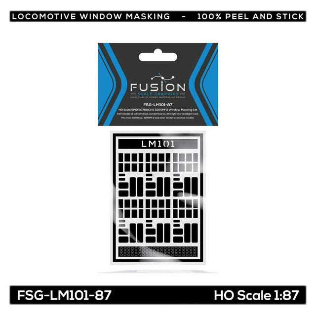 EMD SD70ACe & SD70M-2 Locomotive Window Masking Set