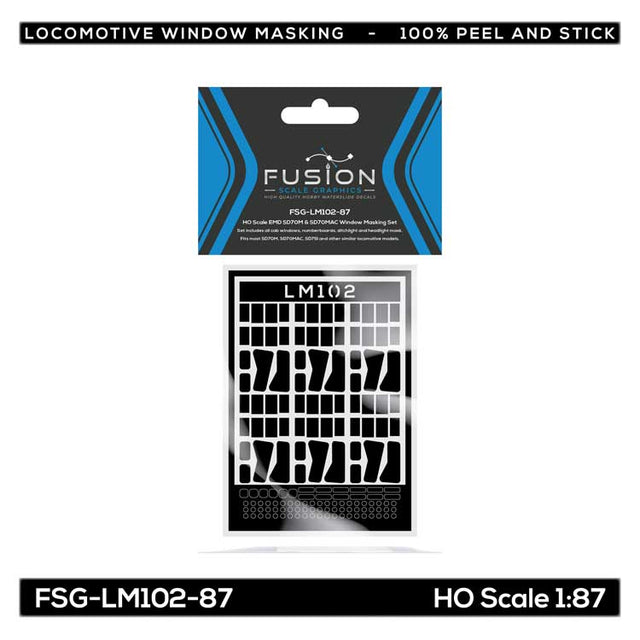 EMD SD70M & SD70MAC Locomotive Window Masking Set