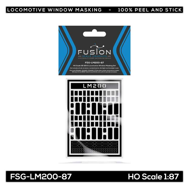 GE GEVO Locomotive Window Masking Set