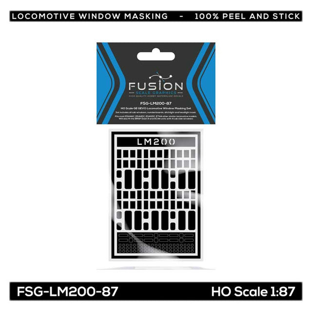 GE GEVO Locomotive Window Masking Set