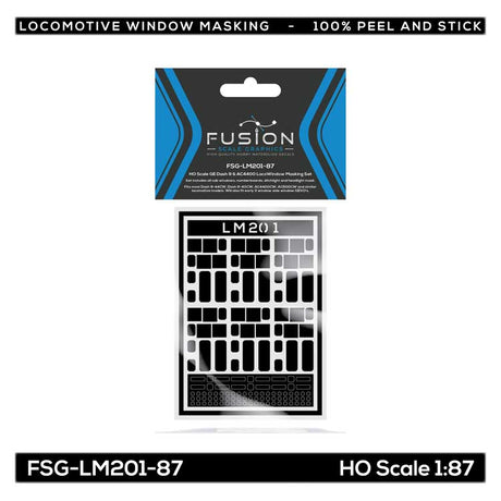 GE Dash 9 & AC4400 Locomotive Window Masking Set