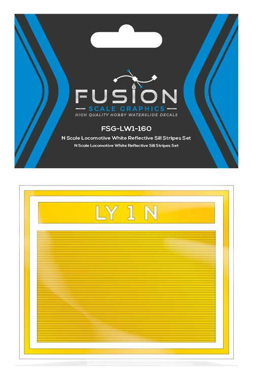 Railroad Locomotive Yellow Reflective Sill Stripes Set