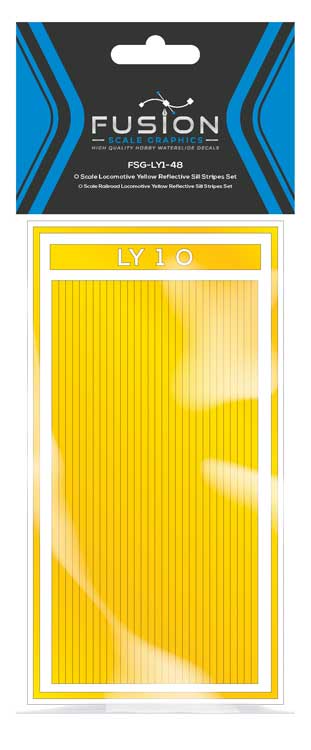 Railroad Locomotive Yellow Reflective Sill Stripes Set