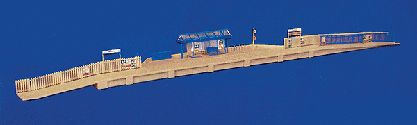 British Local Railway Station (Tackley Halt, Oxfordshire; 4mm Scale) -- 30-3/4 x 3-1/2 x 2-3/8"  78 x 9 x 6cm