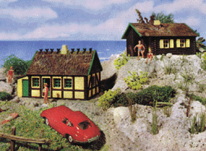 Summer Homes 2-in-1 kit -- 1-9/16 x 2-3/4 x 1-3/8" 4 x 7 x 3.5cm, 1-9/16 x 2-15/16 x 1-9/16" 4 x 7.5x
