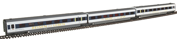 3-Car Push-Pull Trainset; Danish Railways IC-3 - 2005 Hans Christian Andersen -- Powered