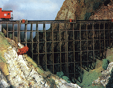 Timber Trestle Bridge -- Kit - 13-5/8 x 3 x 6-5/8"  34 x 7.5 x 16.6cm